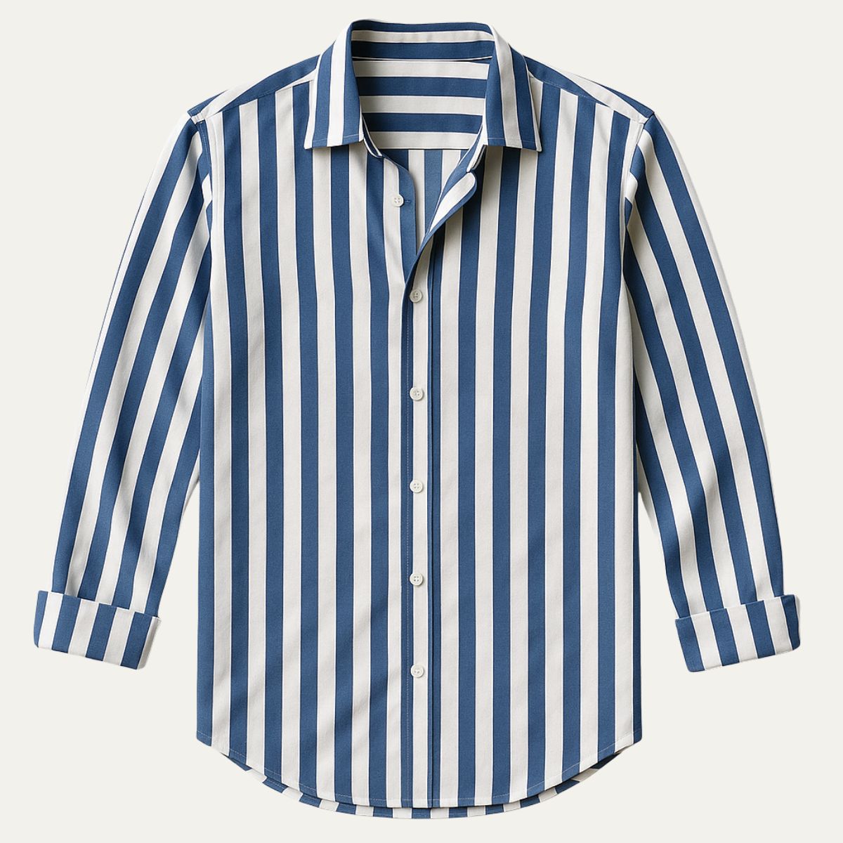Classic Striped Linen Dress Shirt