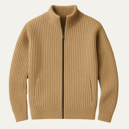 Cozy Crew Neck Knit Cardigan Sweater - Nocini