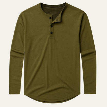 Classic Men's Long Sleeve Cotton Polo Shirt - Nocini