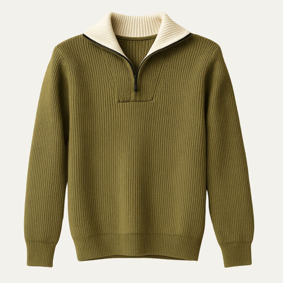 Warm Quarter Zip Men's Fleece Sweater - Nocini
