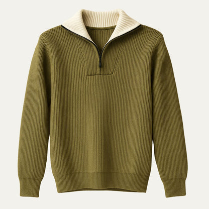 Warm Quarter Zip Men's Fleece Sweater - Nocini