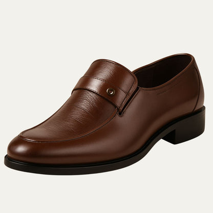 Stylish Genuine Leather Slip On Shoes - Nocini