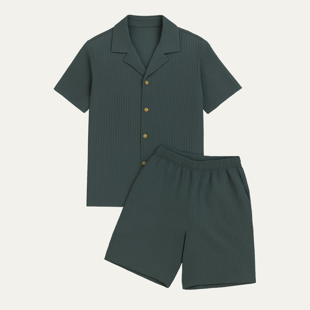Relaxed Linen Beachwear Outfit Set
