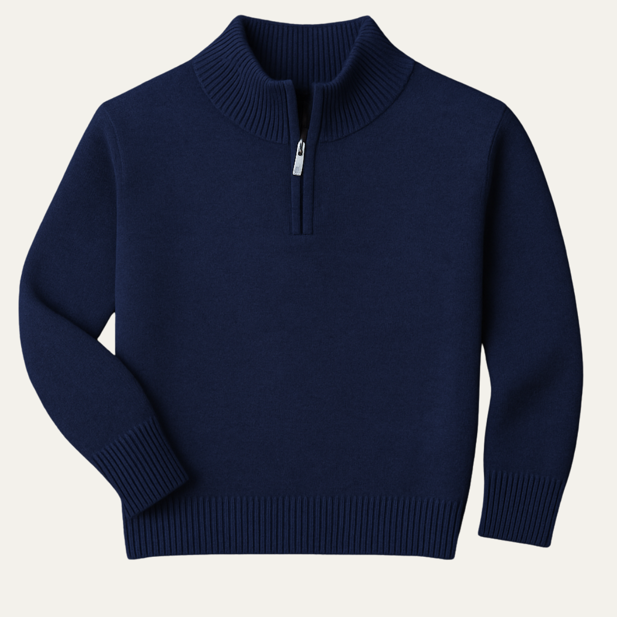 Premium Soft Men's Cashmere Quarter Zip Sweater