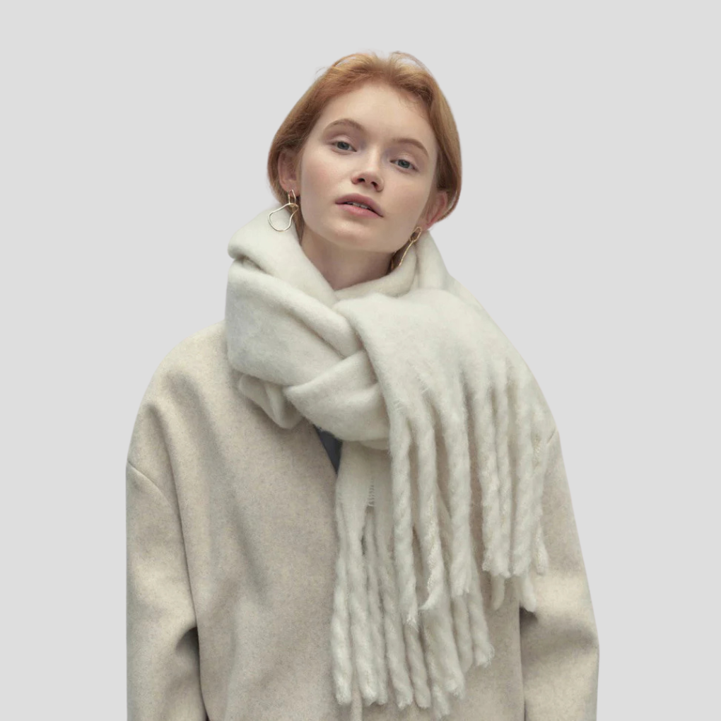 Fashionable Fringe Women's Scarf - Olytrend