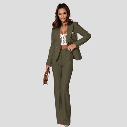 Women's Chic Summer Blazer Suit