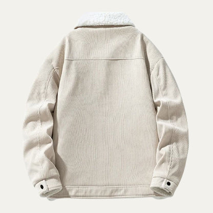 Warm Corduroy Fleece Lined Mens Jacket