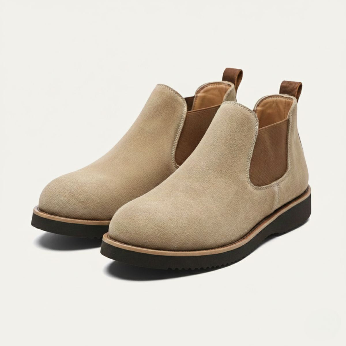 Luxury Men's Suede Chelsea Boot Shoes - Nocini