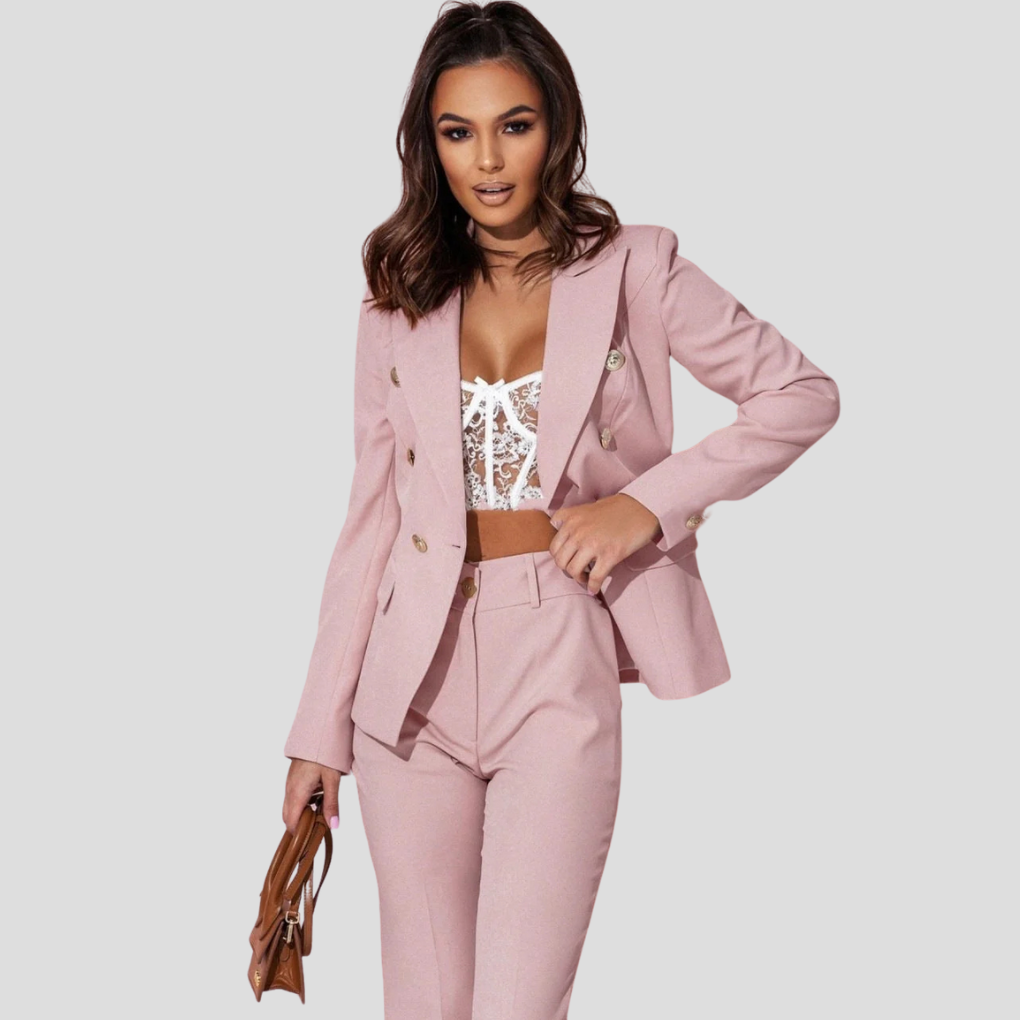 Chic Ladies' Blazer Suit – Classic Summer Jacket Set
