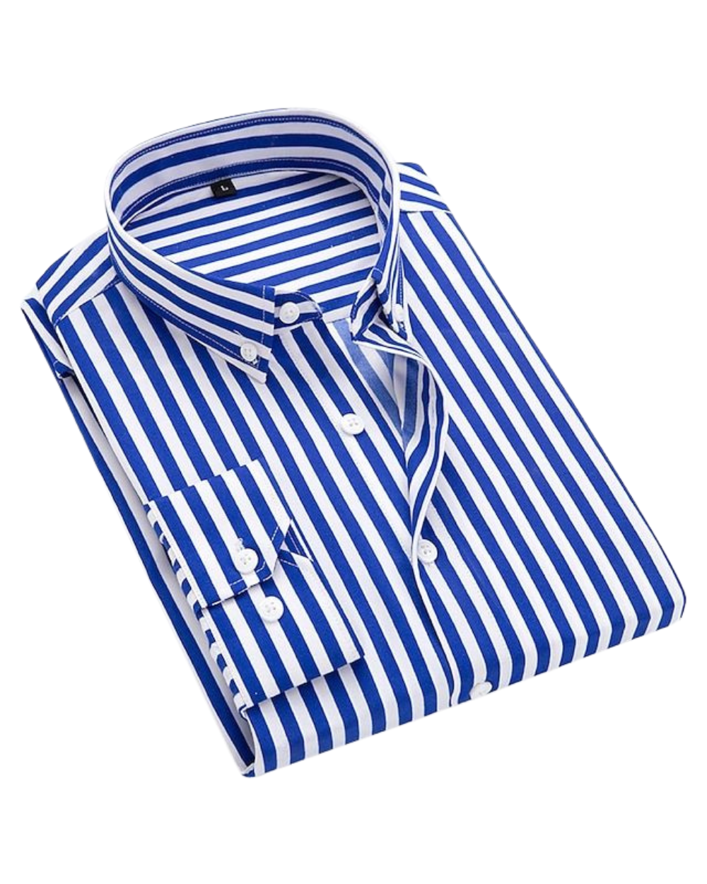 Classic Navy Blue Stripe Shirt - Olytrend