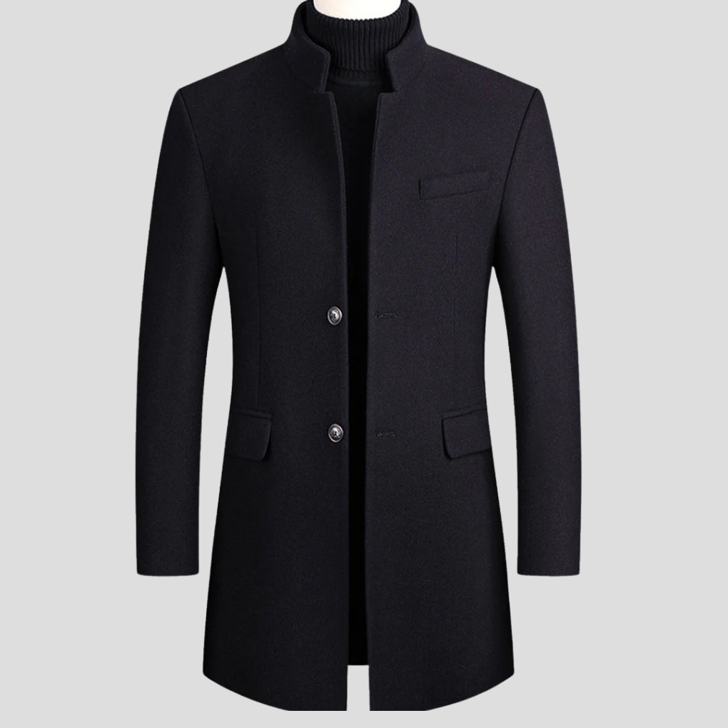 Men's Stylish Wool Overcoat – Classic Winter Jacket