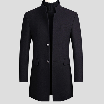 Men's Luxury Wool Overcoat - Classic Winter Jacket