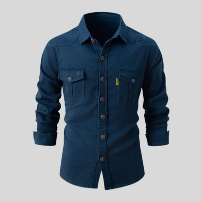 Durable Men's Casual Button Down Shirt
