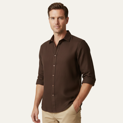 Classic Men's Relaxed Fit Linen Shirt