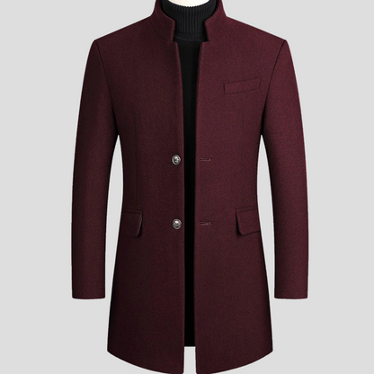 Men's Luxury Wool Overcoat - Classic Winter Jacket - Olytrend