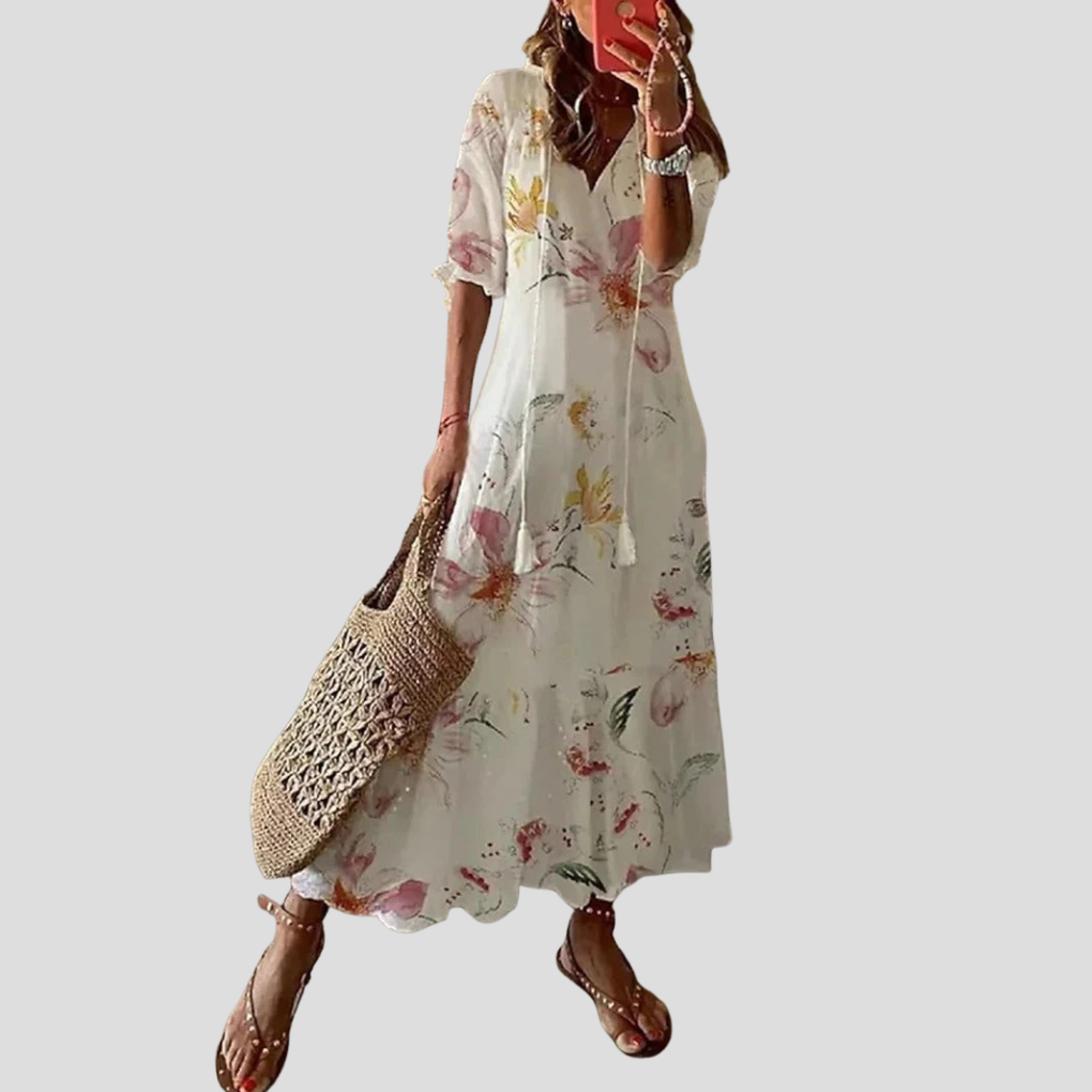 Flowy Long Sundress for Women - Olytrend
