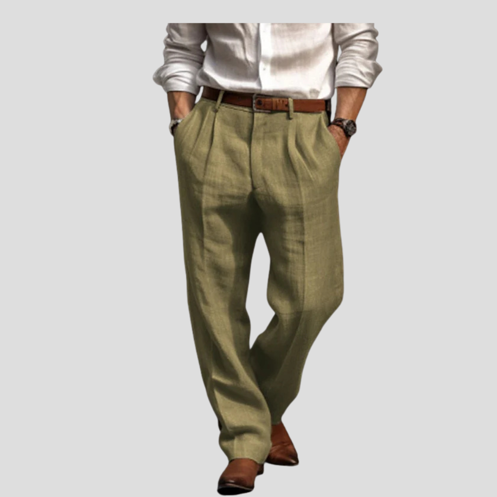 Classic Linen Pants for Men - Smart Casual Wear
