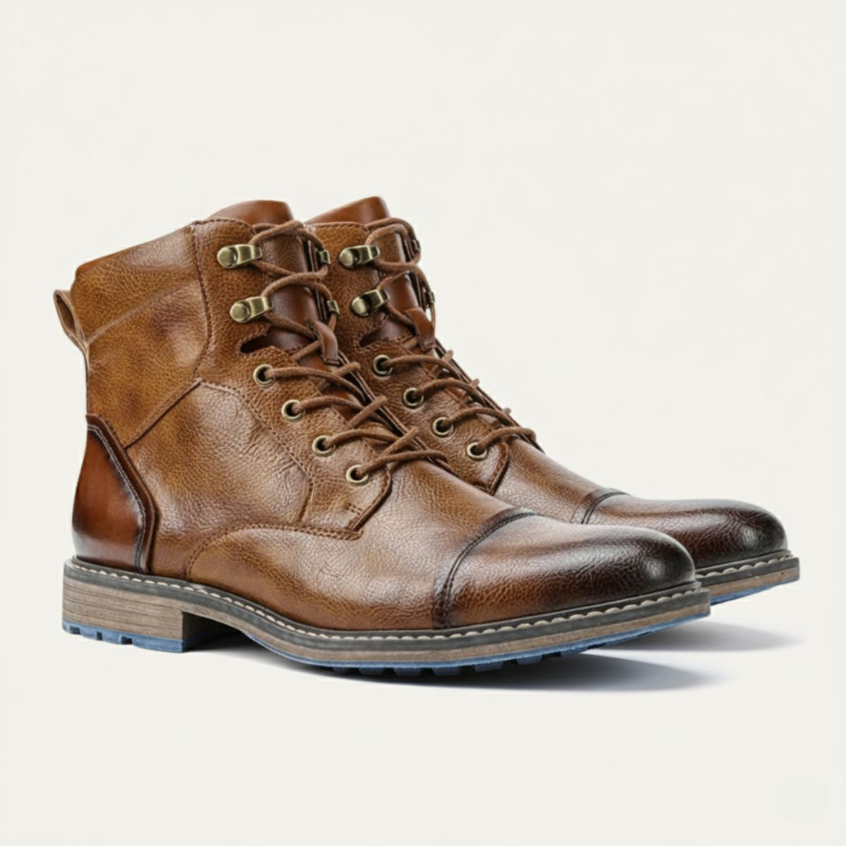 Tough Men's Hiking Leather Outdoor Boots - Nocini