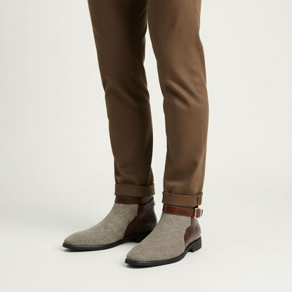 Stylish Men's Leather Chelsea Ankle Boots