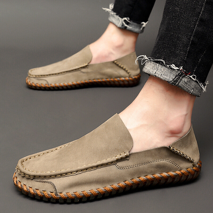 Slip On Leather Moc Loafers for Men - Comfortable Casual Shoes - Nocini