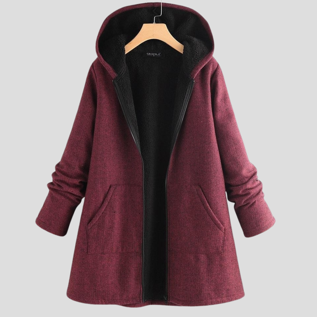 Warm Thick Fleece Hooded Jacket