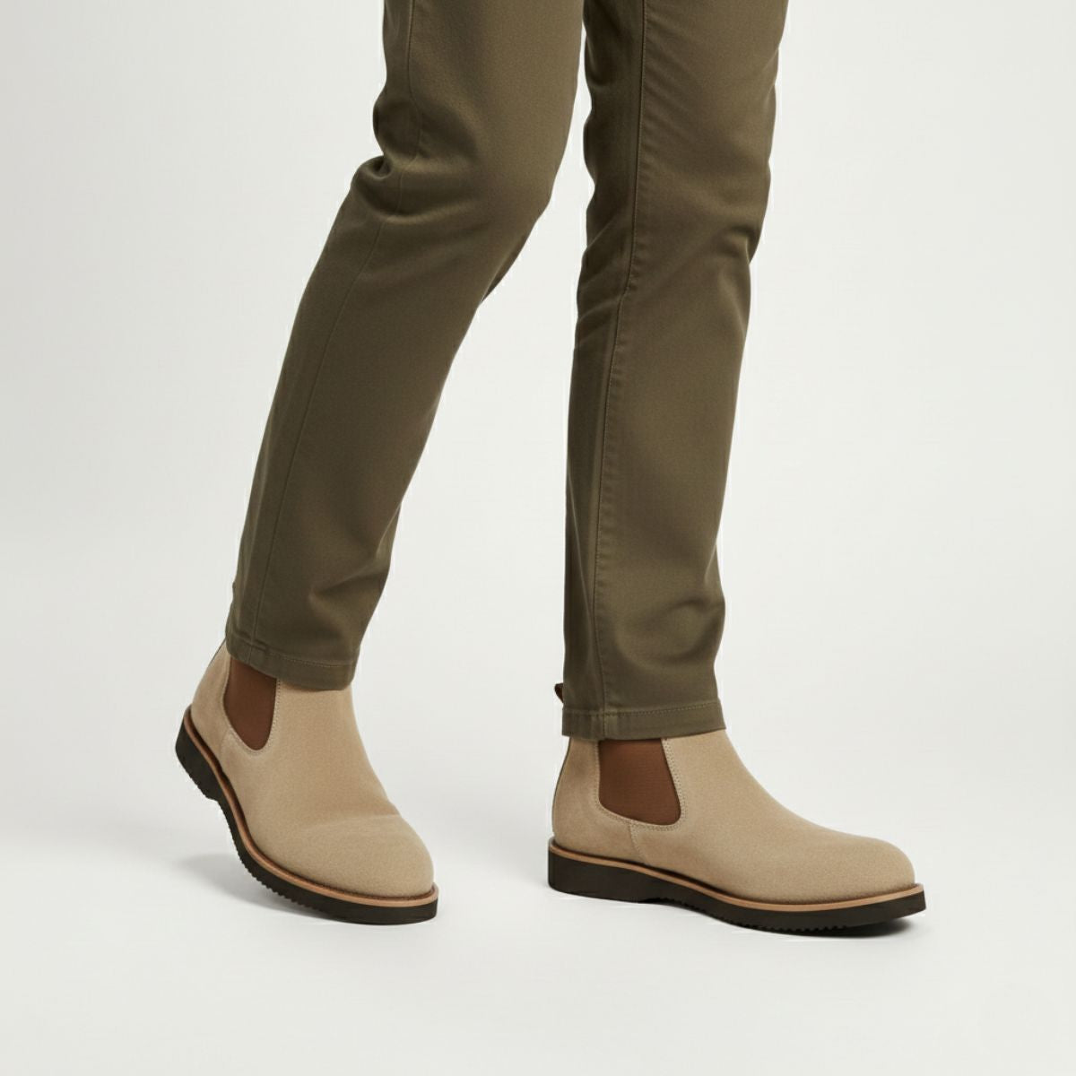 Luxury Men's Suede Chelsea Boot Shoes