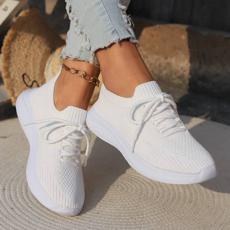 Women's Running Shoes - Flexible Fit - Airy Lightweight Sneakers