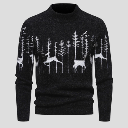Mens Classic Holiday Crew Sweater