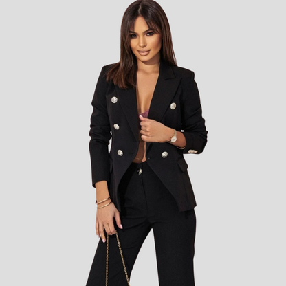Women's Chic Summer Blazer Suit