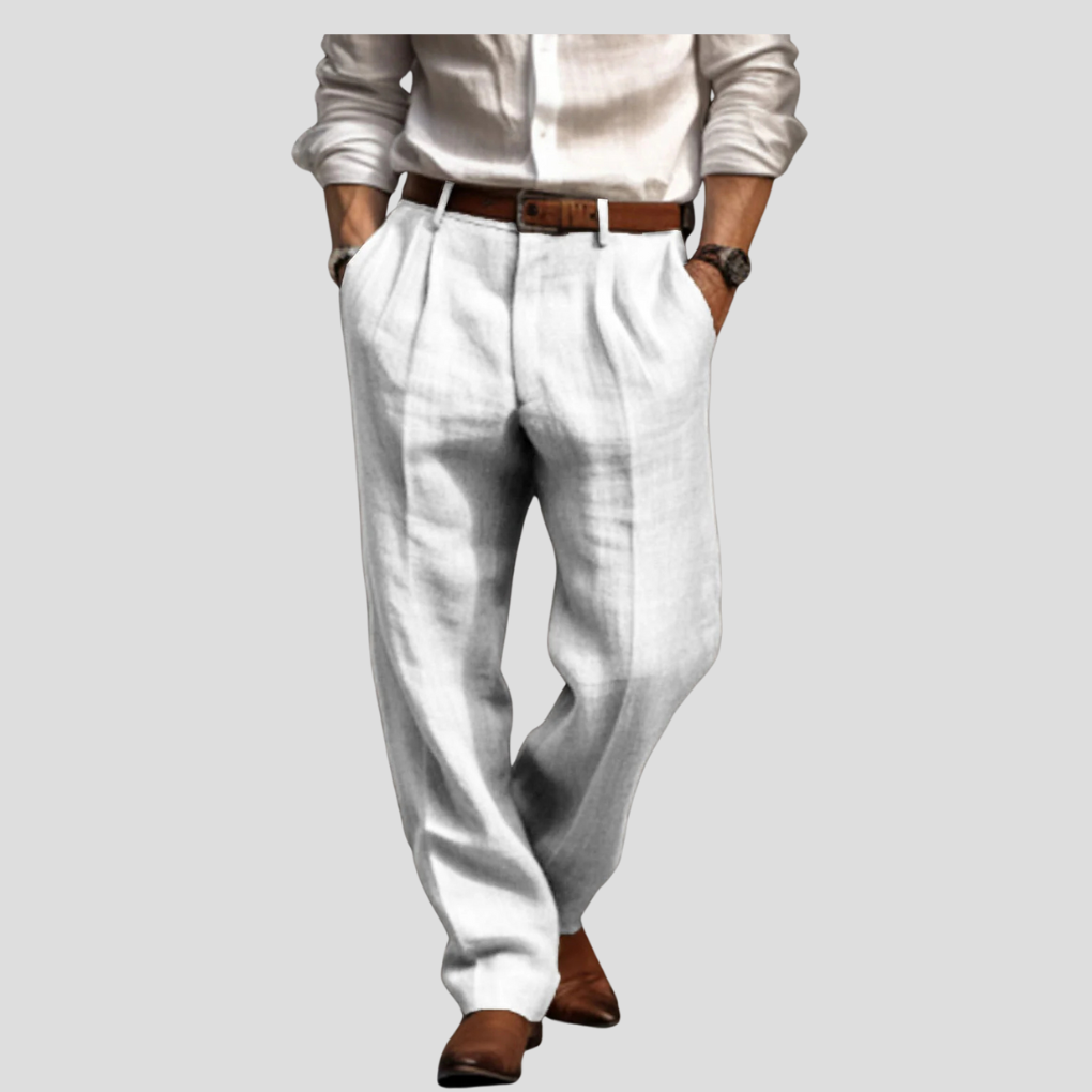 Classic Linen Pants for Men - Smart Casual Wear