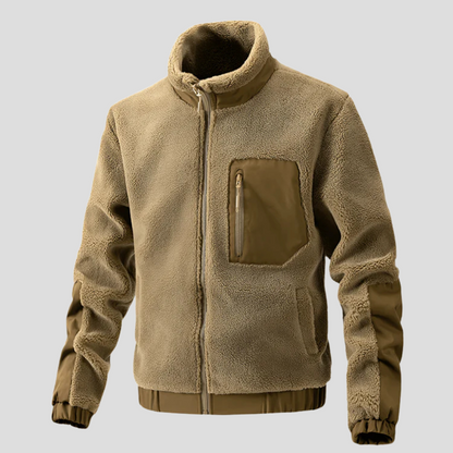 Warm Water Resistant Men's Fleece Coat - Olytrend