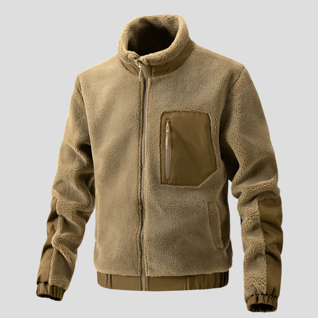 Warm Waterproof Mens Fleece Coat - Olytrend
