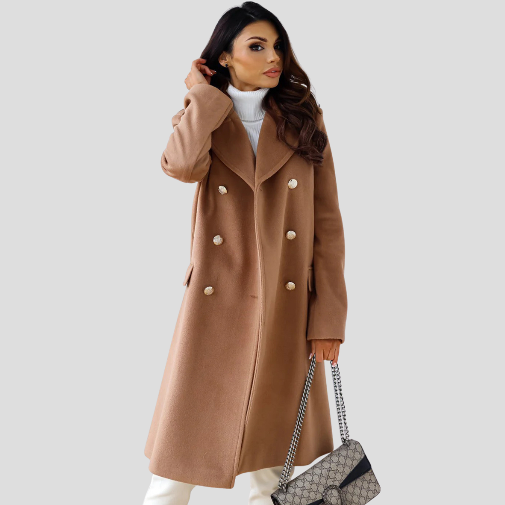 Ladies Classic Two-Button Trench Coat