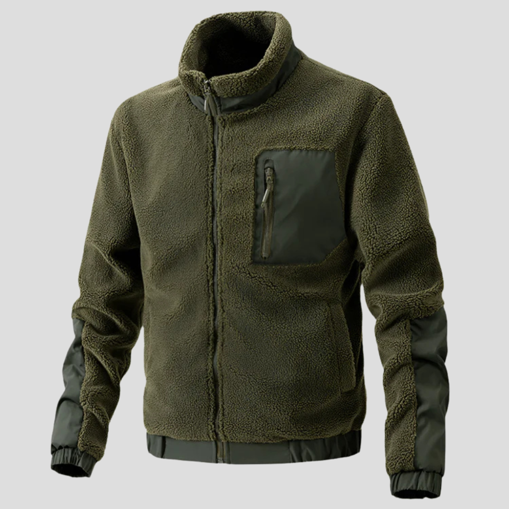 Warm Waterproof Mens Fleece Coat