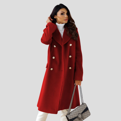 Ladies Classic Two-Button Trench Coat