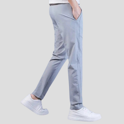 Men's Comfortable Pants - Classic Straight Leg Style
