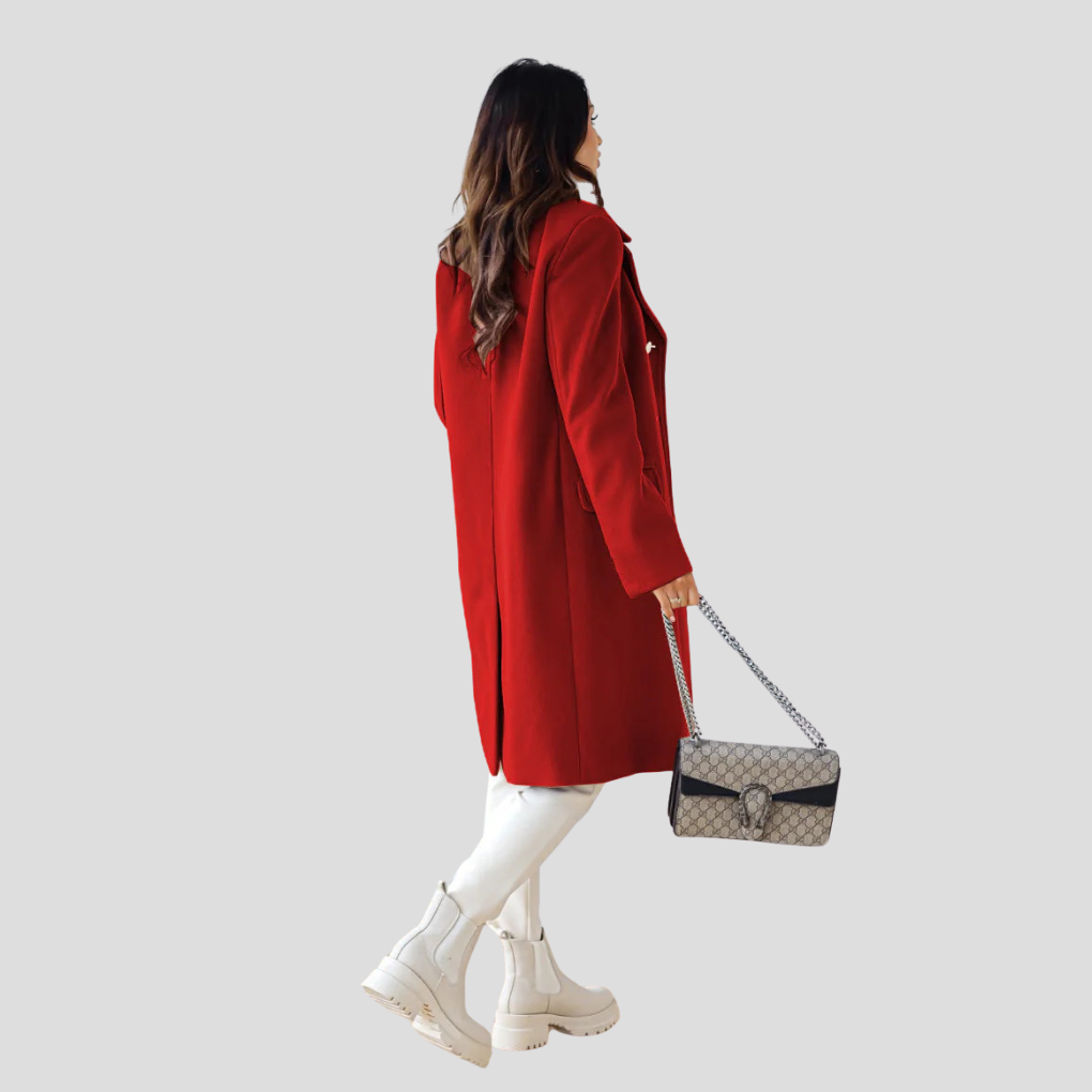 Ladies Classic Two-Button Trench Coat