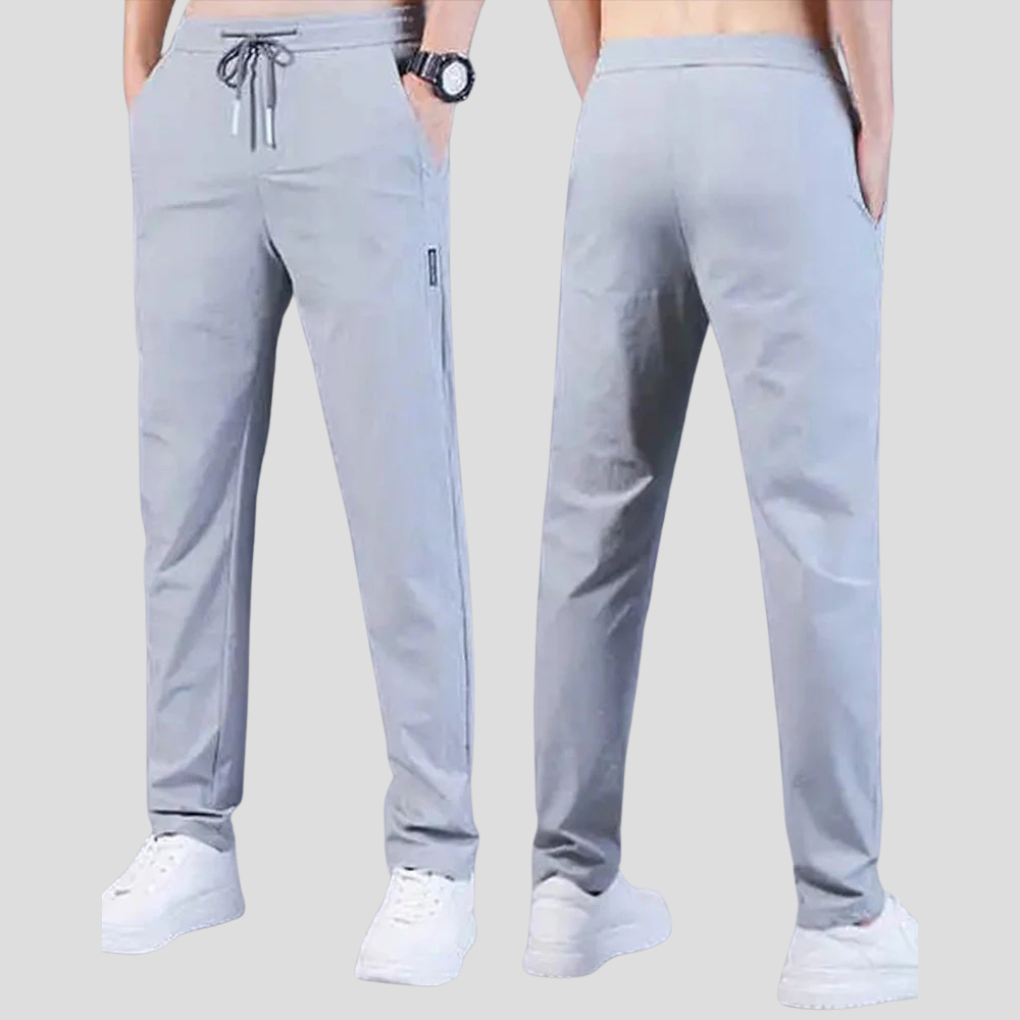 Men's Comfortable Pants - Classic Straight Leg Style