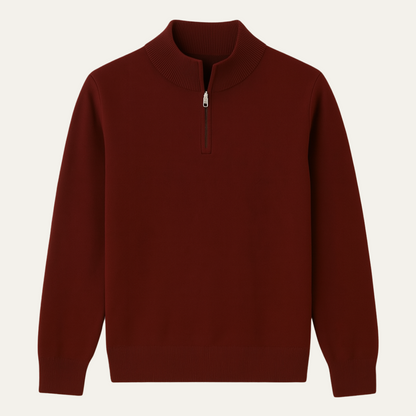 Classic Quarter Zip Men's Sweater