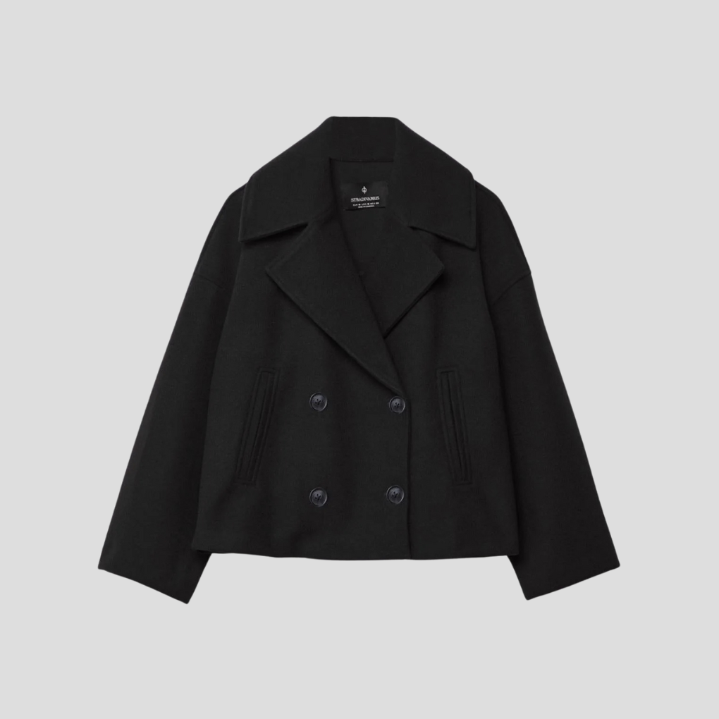 Classic Double-Breasted Winter Coat