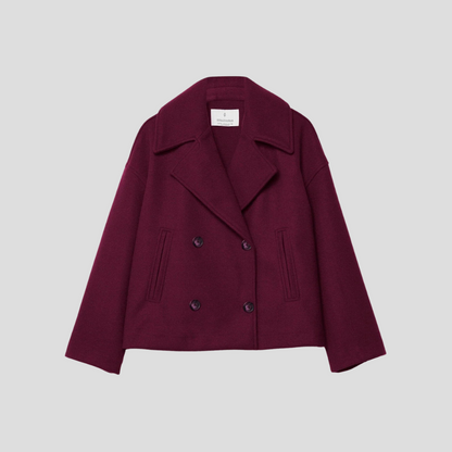 Classic Fit Double Breasted Short Coat