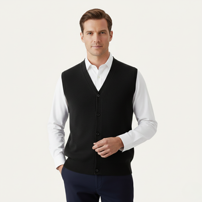Stylish Men's Slim Fit Knit Vest