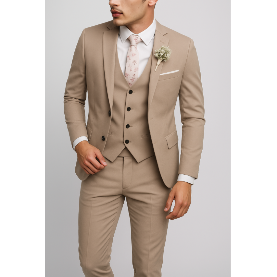 Classic Men's 3 Piece Slim Fit Business Suit