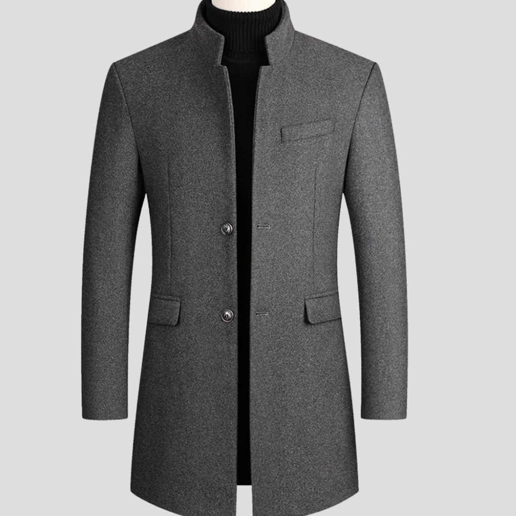 Men's Luxury Wool Overcoat - Classic Winter Jacket