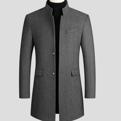 Men's Luxury Wool Overcoat - Classic Winter Jacket
