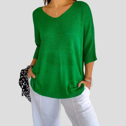 Comfortable Women's V-Neck Sweater Top