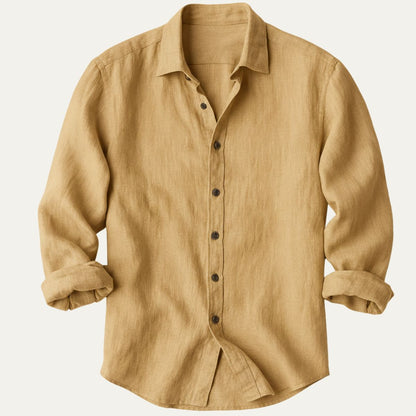 Classic Men's Relaxed Fit Linen Shirt