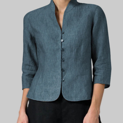 Women's Classic Collar Blouse - Elegant Everyday Style