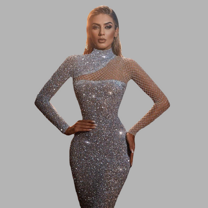 Glamorous Sequin Party Dress - Olytrend