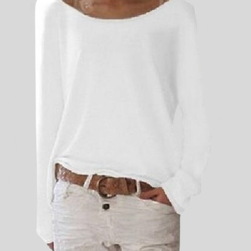 Relaxed Fit Off Shoulder Women's Blouse